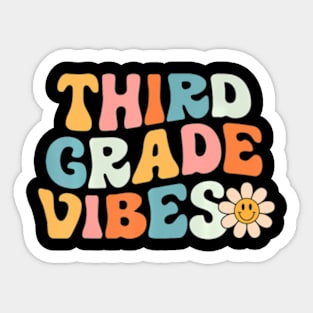 Third Grade  3rd Grade Team Retro 1st Day of School Sticker